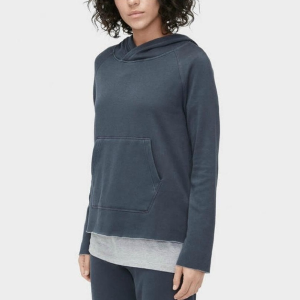 UGG Pilar Washed Hoodie Sweatshirt Charcoal Gray